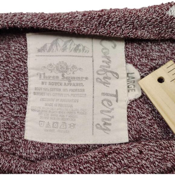 Three Square Women's Aggies Comfy French Terry Pullover Sweater Size L - Picture 3 of 7